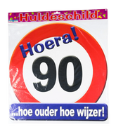 Deurbord 90 Jaar Verkeersbord 50cm